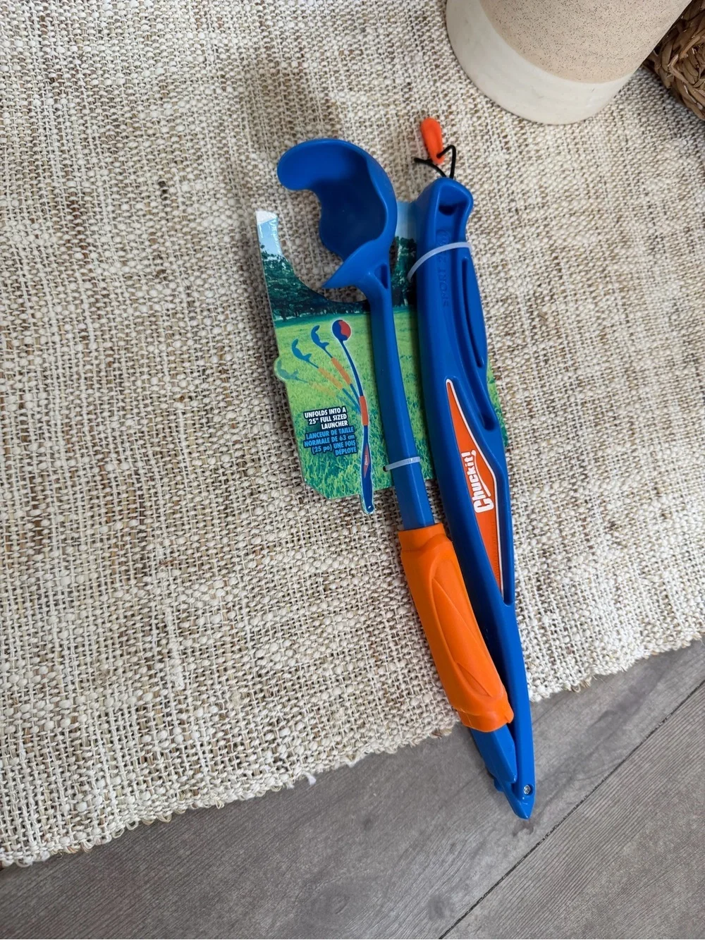 New Chuckit! Dog Toy Ball Launcher - Blue & Orange